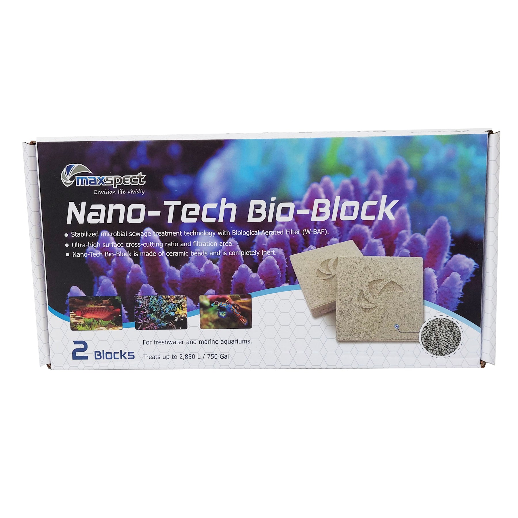 Maxspect Nano-Tech Bio Blocks (2 Blocks per Box)